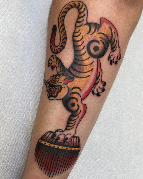 Tiger tattoo design by Alan Crisogano One Love Tattoo Prague